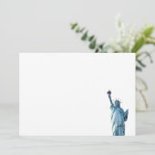 Invitation Post-it notes de la statue de la Liberté (Debout devant)
