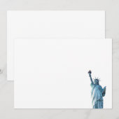 Invitation Post-it notes de la statue de la Liberté (Devant / Derrière)