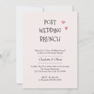 Invitation Post Mariage Brunch
