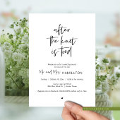 Invitation Post mariage Brunch, Après le noeud est lié