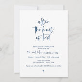 Invitation Post mariage Brunch, Après le noeud est lié Invita (Devant)