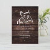 Invitation Post mariage, Brunch avec les jeunes mariés, Rusti (Debout devant)