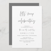 Invitation Post mariage Brunch, continuons à célébrer (Devant / Derrière)