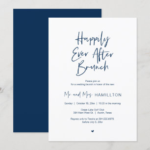 Invitation Post mariage Brunch, Heureux Jamais Après Brunch I