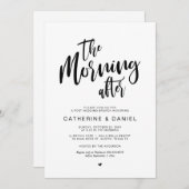 Invitation Post mariage Brunch, le lendemain matin (Devant / Derrière)