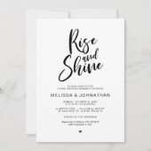 Invitation Post mariage Brunch, Lever et Shine (Devant)