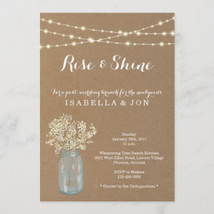 Invitation Post Mariage Brunch Matin après l'invitation