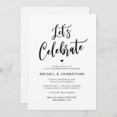 Invitation Post mariage, Mange, Fêtons, Brunch (Devant / Derrière)