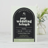 Invitation post-Mariage moderne à Brunch (Debout devant)