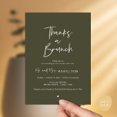 Invitation Post wedding Celebration, Thanks a Brunch