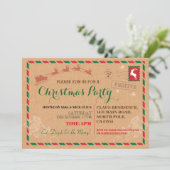 Invitation postal de carte postale de dîner de (Debout devant)