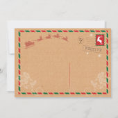 Invitation postal de carte postale de dîner de (Dos)