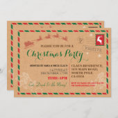 Invitation postal de carte postale de dîner de (Devant / Derrière)