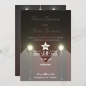 Invitation Poste de rideau de théâtre (Devant / Derrière)