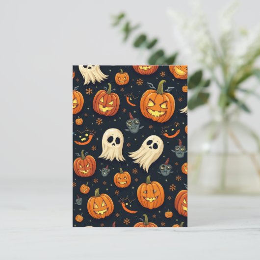 Invitation Poste d'Halloween (Debout devant)