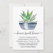 Invitation Poster Aloe Vera Parti Plante du réchauffement cli (Devant)