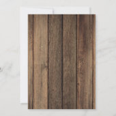 Invitation Poster Boys Recherché Premier Anniversaire Cowboy (Dos)