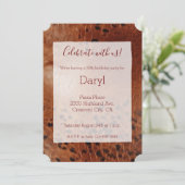 Invitation Poster de animal Brown (Debout devant)