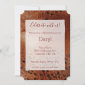 Invitation Poster de animal Brown (Devant)