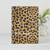 Invitation Poster de animal Cheetah (Debout devant)