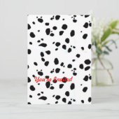 Invitation Poster de animal Dalmation (Debout devant)