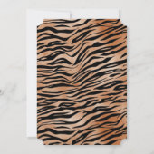 Invitation Poster de animal de tigre (Dos)