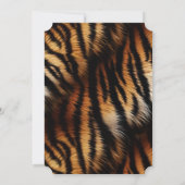 Invitation Poster de animal de tigre noir (Dos)