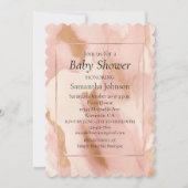 Invitation Poster de animal de vache rose (Devant)