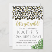 Invitation Poster de animal Faisons-nous Wild Safari Jungle I (Devant)