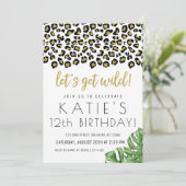 Invitation Poster de animal Faisons-nous Wild Safari Jungle I (Debout devant)