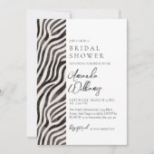 Invitation Poster de animal moderne Blak & Fête des mariées b (Devant)