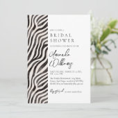 Invitation Poster de animal moderne Blak & Fête des mariées b (Debout devant)