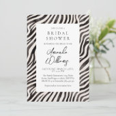 Invitation Poster de animal moderne Blak & Fête des mariées b (Debout devant)