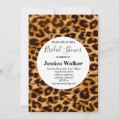 Invitation poster de animal sauvage, Léopard, Cheetah nuptial (Devant)