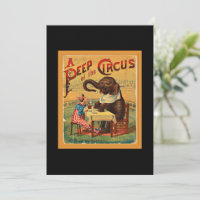 Poster de cirque vintage : Circus Elephant