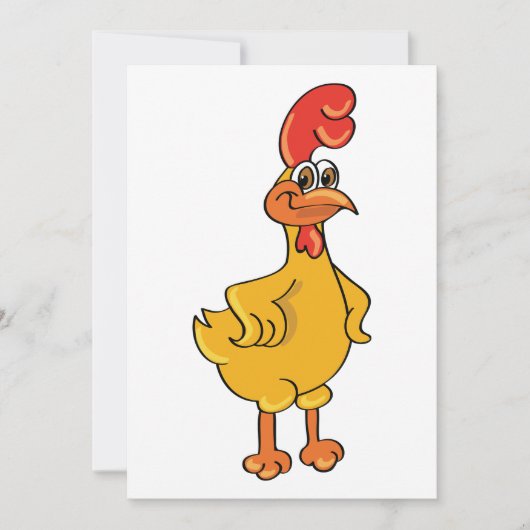 Invitation Poster de coq (Devant)