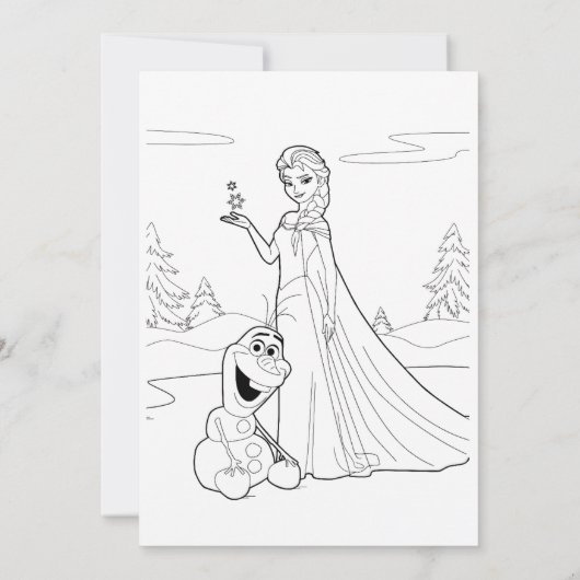 Invitation Poster de la page de coloriage pour enfants (Dos)