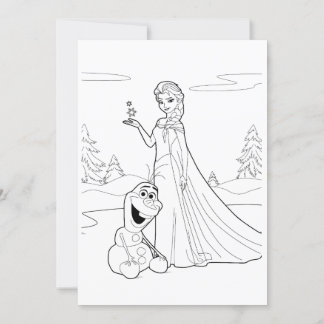 Invitation Poster de la page de coloriage pour enfants