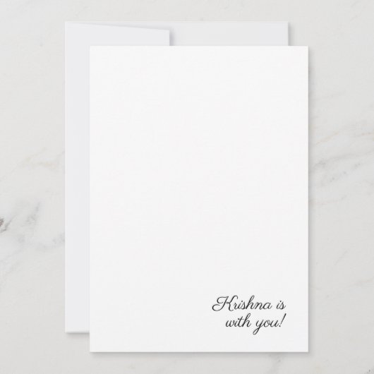 Invitation Poster de Mur d'art Cute Little Krishna (Dos)