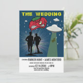 Invitation Poster de Retro Sci Fi Gay Mariage virtuel (Debout devant)