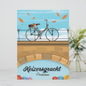 Invitation Poster de voyage de Keizersgracht Canal Amsterdam (Debout devant)