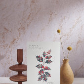 Invitation Poster d'Espoir Moderne Holly Berry Entreprise Noë