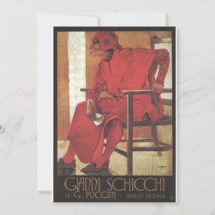 Invitation Poster Gianni Schicchi (Puccini)