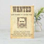 Invitation Poster Recherché 50e anniversaire 🤠 Vieux-Ouest V (Debout devant)