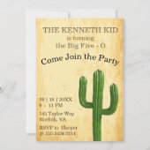 Invitation Poster Recherché 50e anniversaire 🤠 Vieux-Ouest V (Dos)