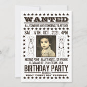 Invitation Poster Recherché, Anniversaire occidental moderne (Devant)