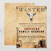 Invitation Poster Recherché Famille Réunion Barbecue Invitati (Devant / Derrière)