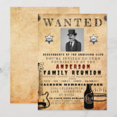 Invitation Poster Recherché Famille Réunion Barbecue Invitati (Devant / Derrière)