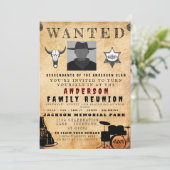 Invitation Poster Recherché Famille Réunion Barbecue Invitati (Debout devant)