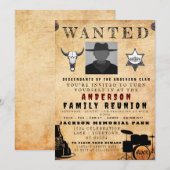 Invitation Poster Recherché Famille Réunion Barbecue Invitati (Devant / Derrière)